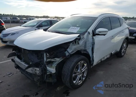 2017 Nissan Murano Platinum из США, поврежденный, VIN 5N1AZ2MH8HN128387